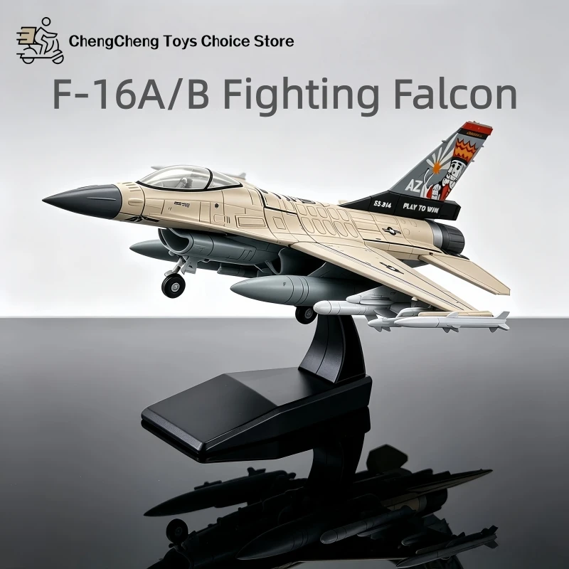 1/72 군사 시리즈 F-16 A/B 파이팅 팔콘 빌딩 블록 전투기 키트 접착제가 필요 없는 DIY 조립식 브릭 제트 장난감 크리스마스 선물용