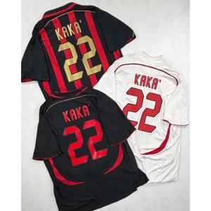 KAKA 22 레트로 축구 축구 유니폼 남성 여성 여름 짧은 소매 스포츠 티 Y2K 루즈 오버 사이즈 스트리트웨어 컬렉션 탑