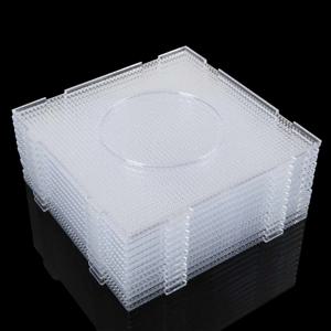 1/4/12PCS 미니 퓨즈 비즈 페그보드 2.6mm 플라스틱 펄러 비즈 페그보드 사각 보드 대형 투명 펄러 하마 비즈 DIY 장난감