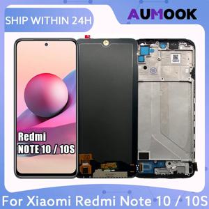 Xiaomi Redmi Note 10 용 AMOLED LCD Redmi Note10S M2101K7AI M2101K7BG 용 4G 10S LCD 디스플레이 터치 스크린 디지타이저 어셈블리