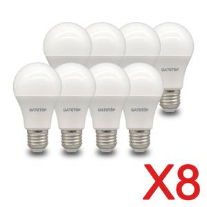 8Pcs E27 LED 전구 AC 110V 220V 230V 3W 10W 20W 24W 램프 따뜻한 흰색 침실 발코니 조명