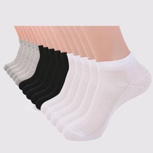 5 쌍 여성 여름 메쉬 발목 운동 러닝 양말 흑백 & 회색 얇은 로우 컷 양말 통기성 쇼 없음 스포츠 남성 양말
