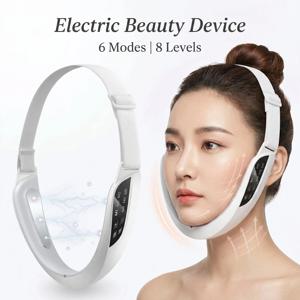 전기 V 페이스 리프팅 뷰티 디바이스 6가지 모드 8단계 얼굴 탄력 마사지기 이중턱 제거 스킨케어 도구