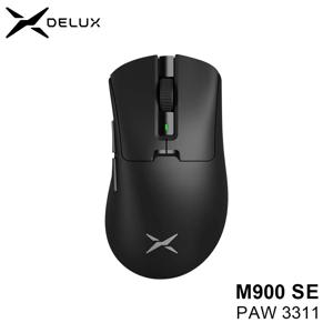 Delux M900 무선 게이밍 마우스 인체공학적 마우스 PAW3311 12000DPI 오른쪽 큰 손용 경량 63g PC 노트북 게이머용