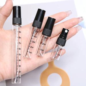 56개+6개 도구, 2/3ml 눈금형 향수병, 투명 유리 스프레이병, 5/10ml 리필형 휴대용 여행용 샘플병