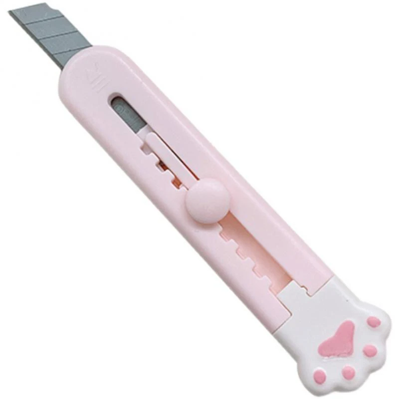 1pc Kawaii 미니 휴대용 고양이 발톱 유틸리티 나이프 귀여운 크리 에이 티브 절묘한 손 계정 장식 종이 절단 도구 미술 용품