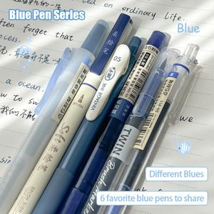 6개 세트 컬러 소프트 팁 캘리그래피 펜 마커 펜 0.5mm 정밀 드로잉 펜 레트로 멀티 팁 파인 라인 브러쉬