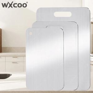 WXCOO 양면 도마 반죽판 스테인리스 스틸 주방 도구 과일 채소용 도마