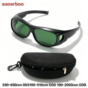 eazerboo 레이저 보호 고글 190-690nm OD5 800-1100 OD8 레이저 용접 절단 보호 안전 고글 1064nm 적외선
