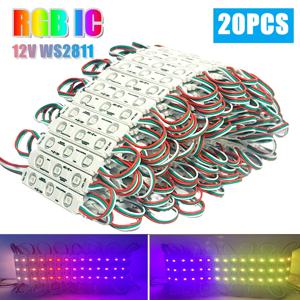 20PCS 12V WS2811 RGB LED 모듈 빛 방수 IP65 풀 컬러 광고 램프 상점 간판 편지 라이트 박스 장식