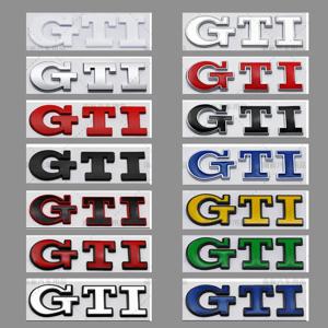 폭스바겐 VW 메탈 GTI 로고 자동차 리어 트렁크 엠블럼 사이드 스티커 골프 4 5 6 7 8 폴로 제타 티구안 파사트 T-Roc MK2 MK5 MK7