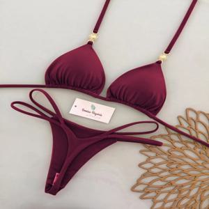 마이크로 비키니 2026 섹시 여성 수영복 푸쉬업 스윔웨어  thong 비키니 세트 비키니 수영복 비치웨어 여성용