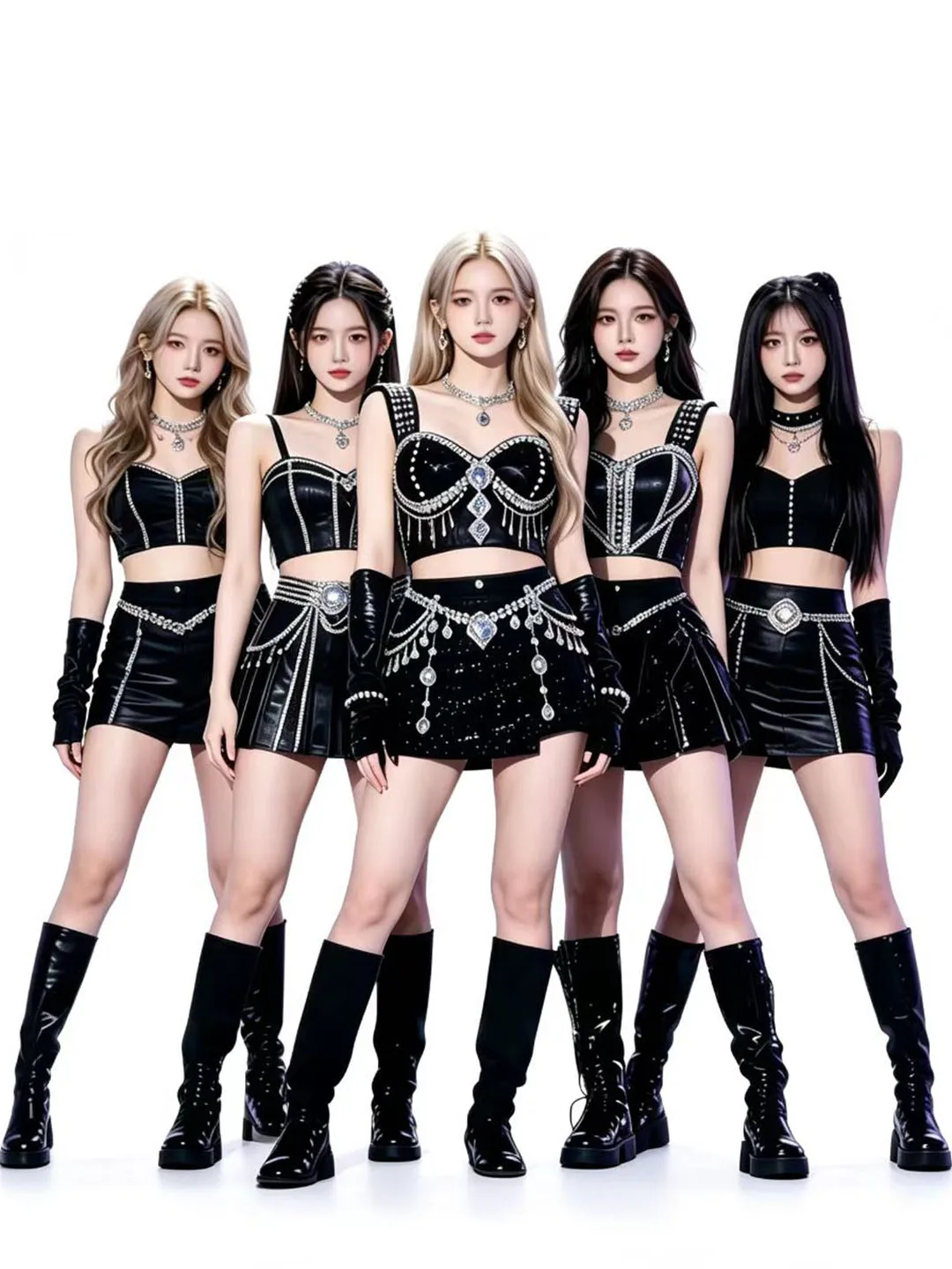 쿨 바 퍼포먼스 의상 짧은 무대 쇼 의상 슬리밍 한국 재즈 댄스웨어 여성 그룹 여름 컬렉션