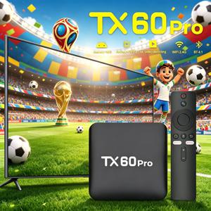 벨렉 스마트 TV 박스 TX60 프로 안드로이드 16 16GB+256GB 듀얼 Wi-Fi 블루투스, 리모컨 및 HDMI 케이블 포함