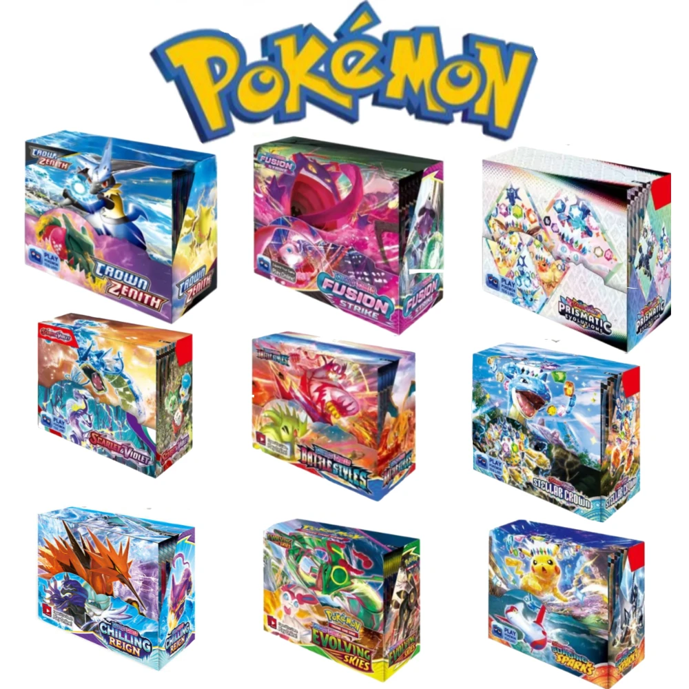재미있는 360개 포켓몬 카드 TCG 스칼렛&바이올렛 프리즈매틱 에볼루션 151 프리즘 36팩 포켓몬 부스터 박스 수집용 트레이딩 카드