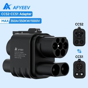 AFYEEV CCS2-CCS1 EV 자동차 충전 어댑터 350KW 어댑터 고속 충전 CCS 콤보 2-CCS 콤보 1 DC+AC 고속 EV 충전 어댑터