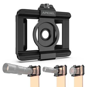 APEXEL 17mm & 37mm 듀얼-스레드 범용 휴대폰 렌즈 클립, 7-10cm 휴대폰 필터 마운트 클립은 APEXEL 렌즈와 대부분의 스마트폰에 적합합니다.
