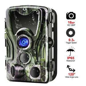 HC801A 무선 트레일 카메라 20MP 1080P 나이트 비전 IP65 방수 0.3s 트리거 속도 사냥 야생 동물 감시 사진 트랩