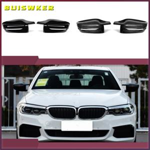 밝은 블랙 사이드 윙 백미러 커버 캡, BMW 2 3 4 5 7 시리즈 G20 G21 G28 G22 G11 G12 G42 M4 스타일 LHD RHD용, G30 G38
