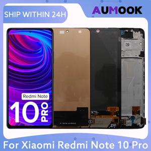 Xiaomi Redmi Note 10Pro M2101K6GM2101K6R 스크린 교체 터치 디지타이저 디스플레이 어셈블리 LCD AMOLED 스크린 부품
