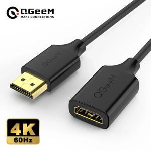 QGeeM 4K HDMI 연장 케이블 연장 기 Xiaomi Xbox Serries X PS5 PS4 TV 박스 용 HDMI 2.0 어댑터 크롬 북 노트북 태블릿 Apple TV HDMI-HDMI 코드 남성-여성 HDMI 분배기 디지털 와이어 케이블 4K HDMI 포트 HDMI-HD TV 박스 프로젝터 용 케이블 1m 초고속 Apple TV HDR10 UHD HDTV 용 4K 60Hz