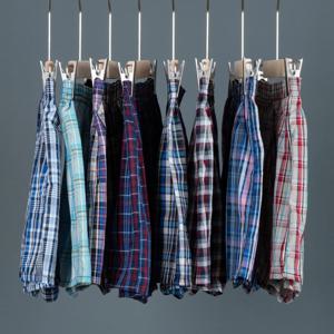 6 개/몫 코 튼 남자 속옷 편안한 남자 팬티 남성 망 복서 남자 팬티 반바지 Boxershorts L-3XL