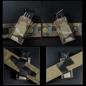 FAST 다각도 9MM 싱글 탄창 파우치 전술 후크 루프 허리 손전등 가방 소형 도구 보관 파우치