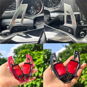DSG 스티어링 휠 패들 익스텐션 시프트 커버 (폭스바겐 골프 5 6 MK6 GTI R 제타 MK5 파사트 B6 B7 CC 폴로 샤란 티구안 시트 레온 용)