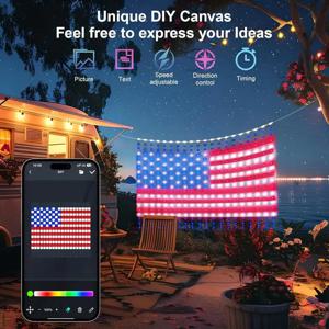 스마트 커튼 조명 400 LED 실내 색상 변경 조명 음악 동기화 다이내믹 DIY 발렌타인 파티 장식 휴일 웨딩용