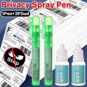 1/2/3/4개 열전사 용지 스프레이 수정 펜 개인정보 보호 지우개 빠른 제거 마커 잉크 열전사 영수증 라벨 커버