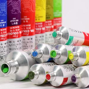 WINSOR & NEWTON Oli Paint 45ml 튜브 고급 오일 컬러 안정적인 안료 초보자를 위한 54가지 색상 학생 아티스트 캔버스 페인팅 그래피티