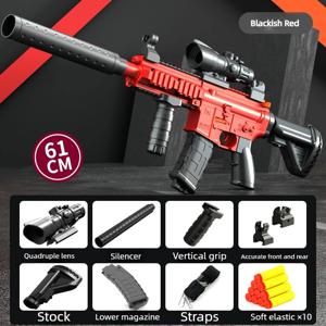 M416 수동 하부 공급 볼트식 소프트 총알 장난감 총 성인용 돌격소총 단발식 기관단총 2025 크리스마스 선물