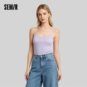 세미르 여성 조끼 레이스 트림 넥 보우 장식 스타일리쉬 스윗 베이스 레이어 홈웨어 탑 2026 여름웨어