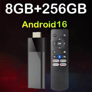 안드로이드16 Q12 TV 스틱 8K 울트라 스마트 TV 박스 H313 구글 어시스턴트 듀얼 와이파이 5G 음성 BT6.0 8GB 256GB 안드로이드 16 미디어 플레이어