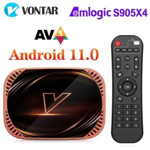 VONTAR X4 Amlogic S905X4 스마트 TV 박스 안드로이드 11 4GB 128GB 32GB 64GB WiFi BT AV1 미디어 플레이어 TV 박스 4K 1000M 셋톱 박스