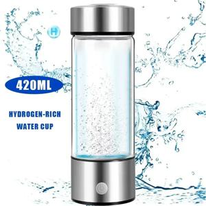 휴대용 420ml 수소수 생성기 물병, 티타늄 필터, 항산화 이온화 기능 탑재