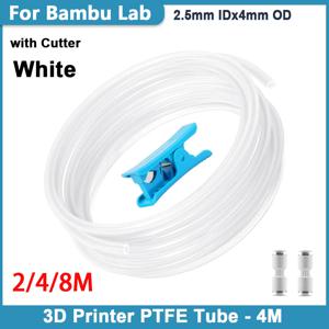Bambu Lab A1/A1 mini AMS/P2S/P1S/X1C용 초매끄러운 PTFE 튜브, 2.5mm IDx4mm OD(1.75mm 필라멘트용), PLA에 이상적인 보우덴 튜브