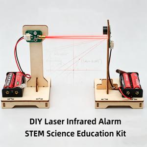 DIY 적외선 경보 STEM 키트 물리학 실험 전자 조립 교육 모델 논리 훈련 학습 취미 선물