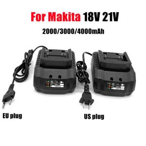 Makita 18V 21V 리튬 이온 BL1415 BL1420 BL1815 BL1830 BL1840 BL1860 전기 드릴 그라인더 용 휴대용 배터리 충전기 교체
