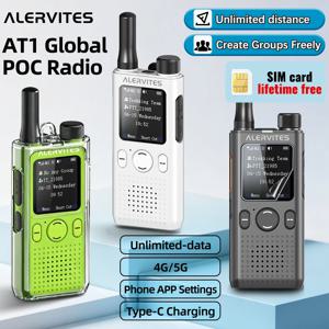 바오펑 AT1 글로벌 POC 무전기 무제한 거리 워키토키 평생 무료 4G/5G 무제한 데이터 그룹 자유롭게 생성 ALERVITES