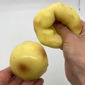 바삭바삭한 감자 스트레스 볼 피젯 토이, 바삭한 감자 스퀴시 스퀴즈 볼, 수제 둥근 블록으로 채워진 ASMR 성인용