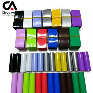 미리 절단된 PVC 열수축 슬리브, 18650 21700 26650 리튬 배터리 랩, 리포 배터리 팩용 절연 보호 필름 커버