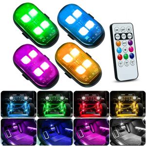 충전식 무선 조명 항공기 헬리콥터 경고등 RGB LED 항공기 스트로브 라이트 오토바이 LED 라이트