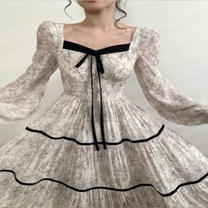100% 순수 린넨 여성용 민소매 맥시 드레스, 스퀘어 넥, 섬세한 자수 플로럴 프린트, 하이 웨이스트, 휴가용 롱 드레스