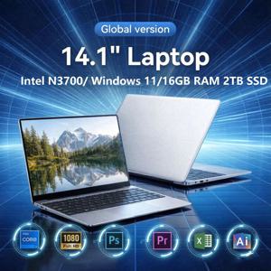 2026년형 초슬림 노트북 14.1인치 16GB RAM 2TB SSD 인텔 N3700 게이밍 PC 1920*1080 디스플레이 사무용 학습용 컴퓨터 PC 윈도우 11 프로