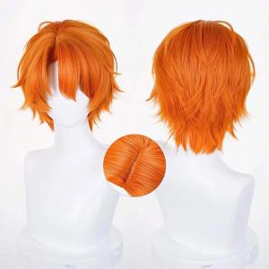 HAIRJOY ​​합성 머리 가발 닉 와일드 코스프레 가발 폭스 닉 코스프레 가발 2가지 스타일 사용 가능 로즈 네트