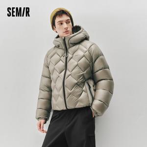 세미르 남성 다운 재킷 90% 다운 충전 다이아몬드 퀼팅 아웃도어 스타일 2026 겨울 보온 방한