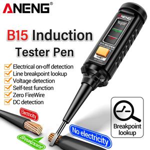 ANENG B15 다기능 전압 테스터 펜 감지기 유도식 AC 24V-250V 전압계 NCV 전선 브레이크포인트 검출기 전기 기술자용 공구