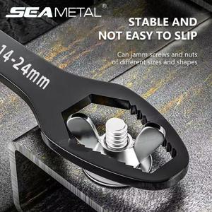 SEAMETAL 범용 Torx 렌치 조정 가능한 렌치 보드 더블 헤드 다목적 Torx 스패너 수리 핸드 툴 3-17mm 8-24mm