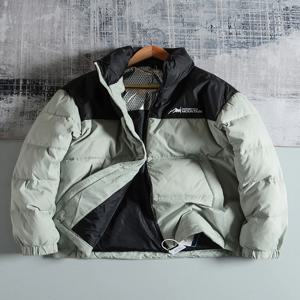 두꺼운 스탠드 칼라 덕다운 재킷 아우터웨어 그래핀 기술 90% 오리털 아웃도어 커플 스타일 폴리에스터 섬유